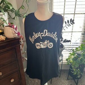 Harley-Davidson Black Tank with White Logo